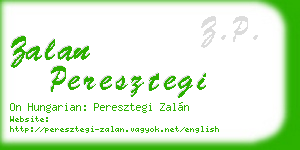 zalan peresztegi business card
